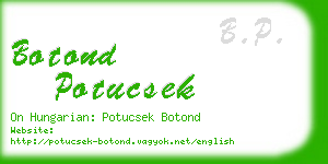 botond potucsek business card